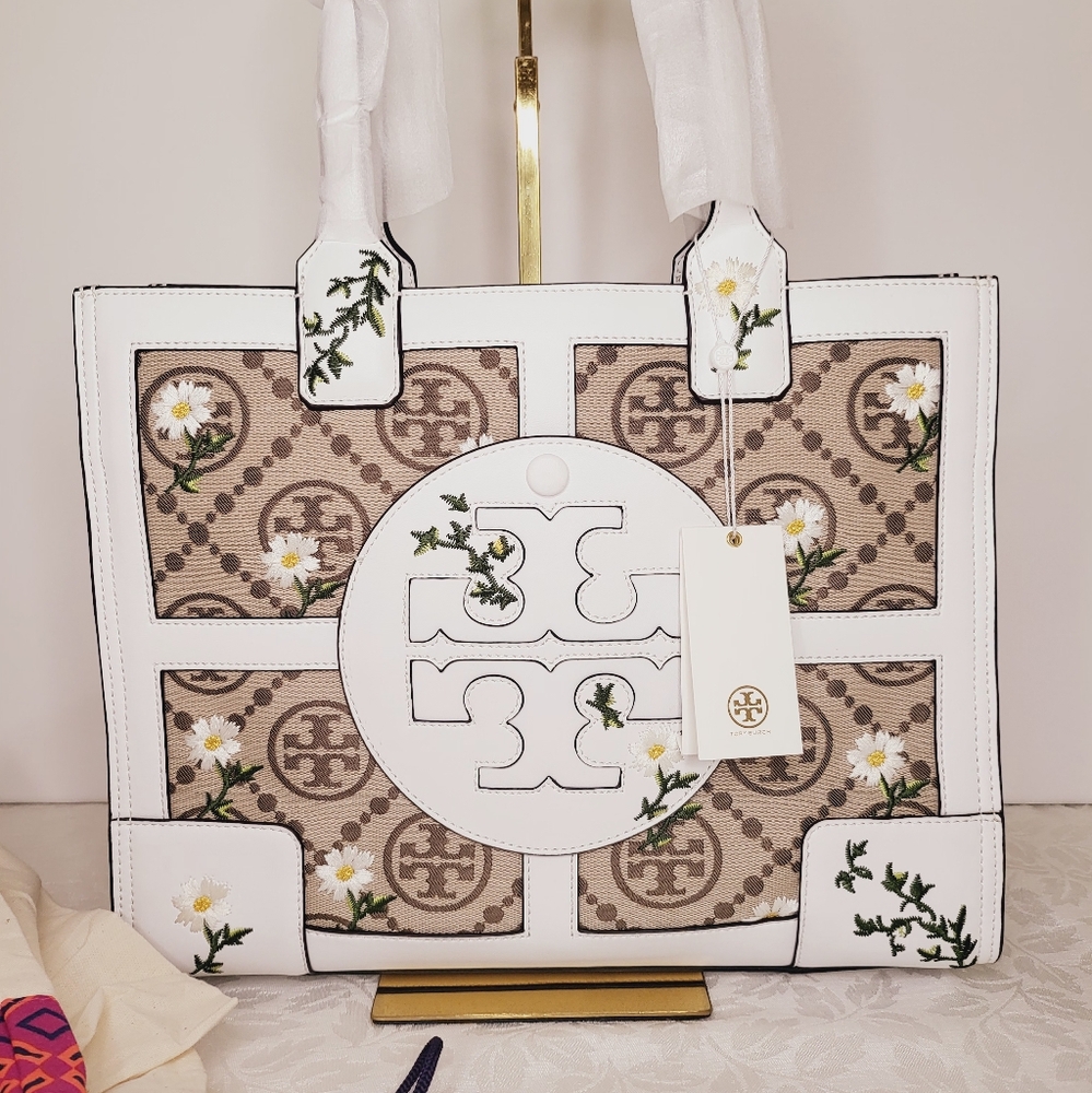 Rare Unique Tory Burch Summer White Bag, New NWT